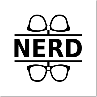 Nerd (black) Posters and Art